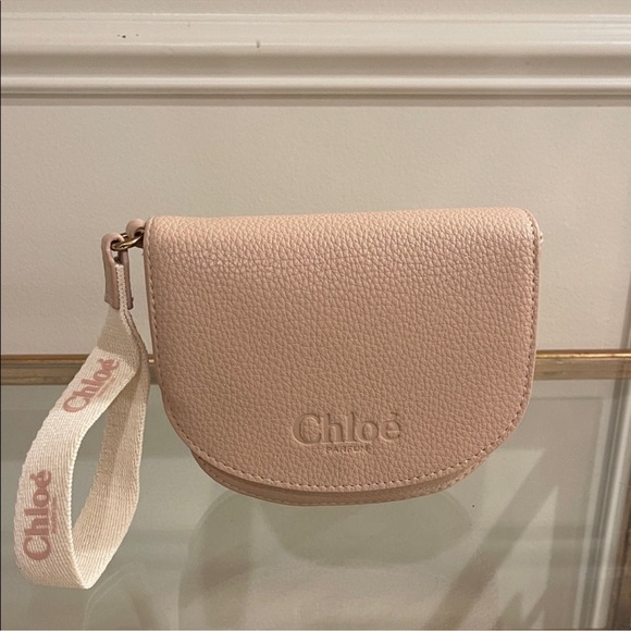 Chloe Handbags - Chloe Pink Wristlet Clutch